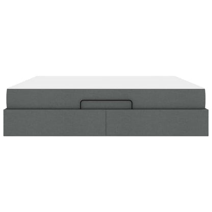 Struttura del letto Grigio scuro 180 x 200 cm Tessuto - homemem39