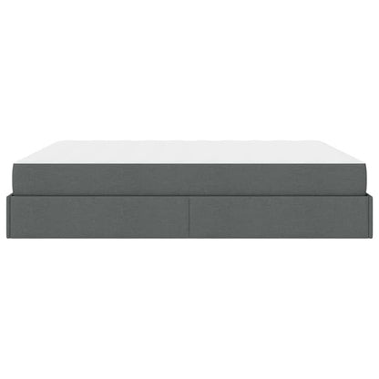 Struttura del letto Grigio scuro 180 x 200 cm Tessuto - homemem39