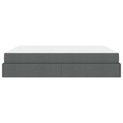 Struttura letto con materasso 2 pcs Grigio Sfumato Tessuto