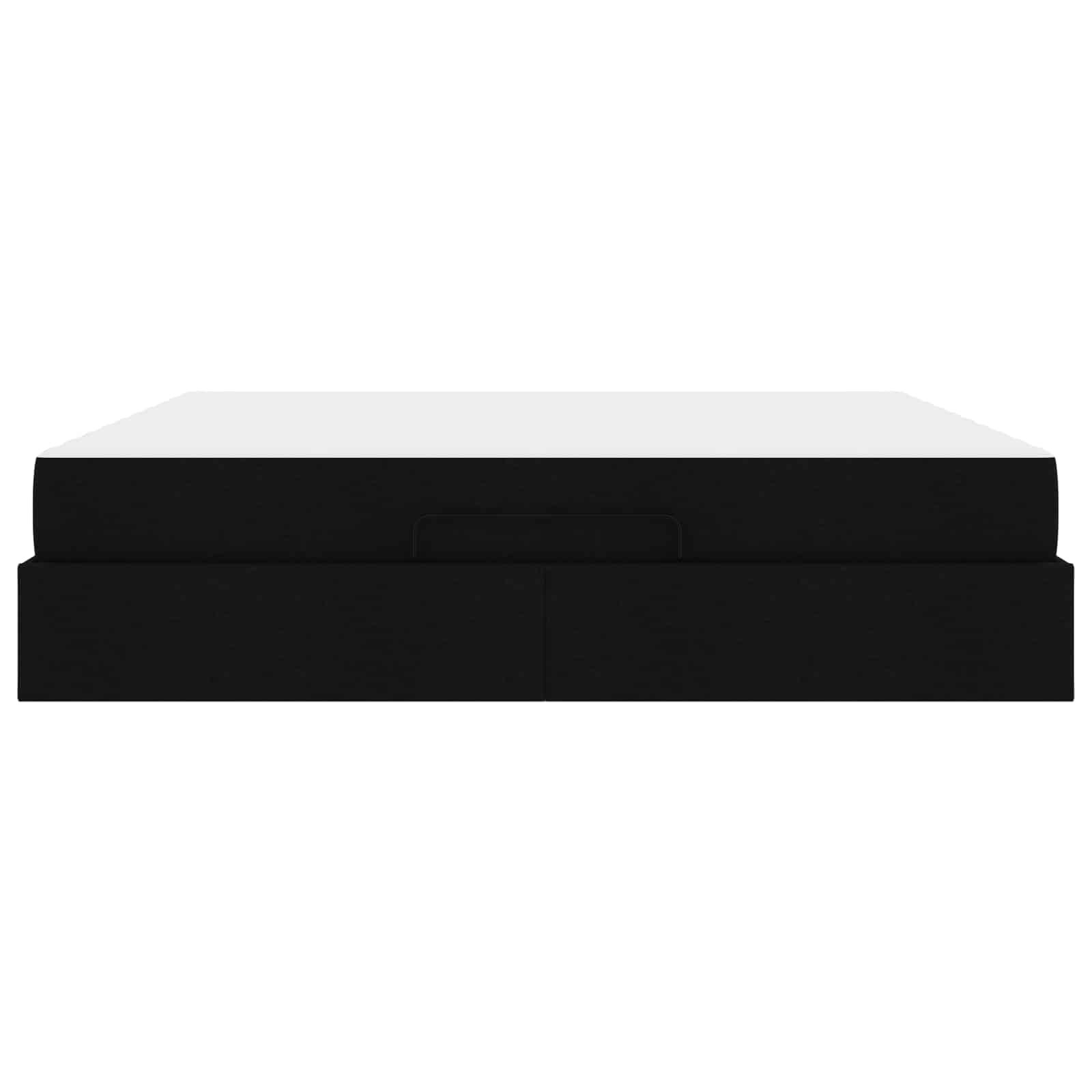 Struttura letto con materasso 2 pcs Nero Tessuto | homemem39