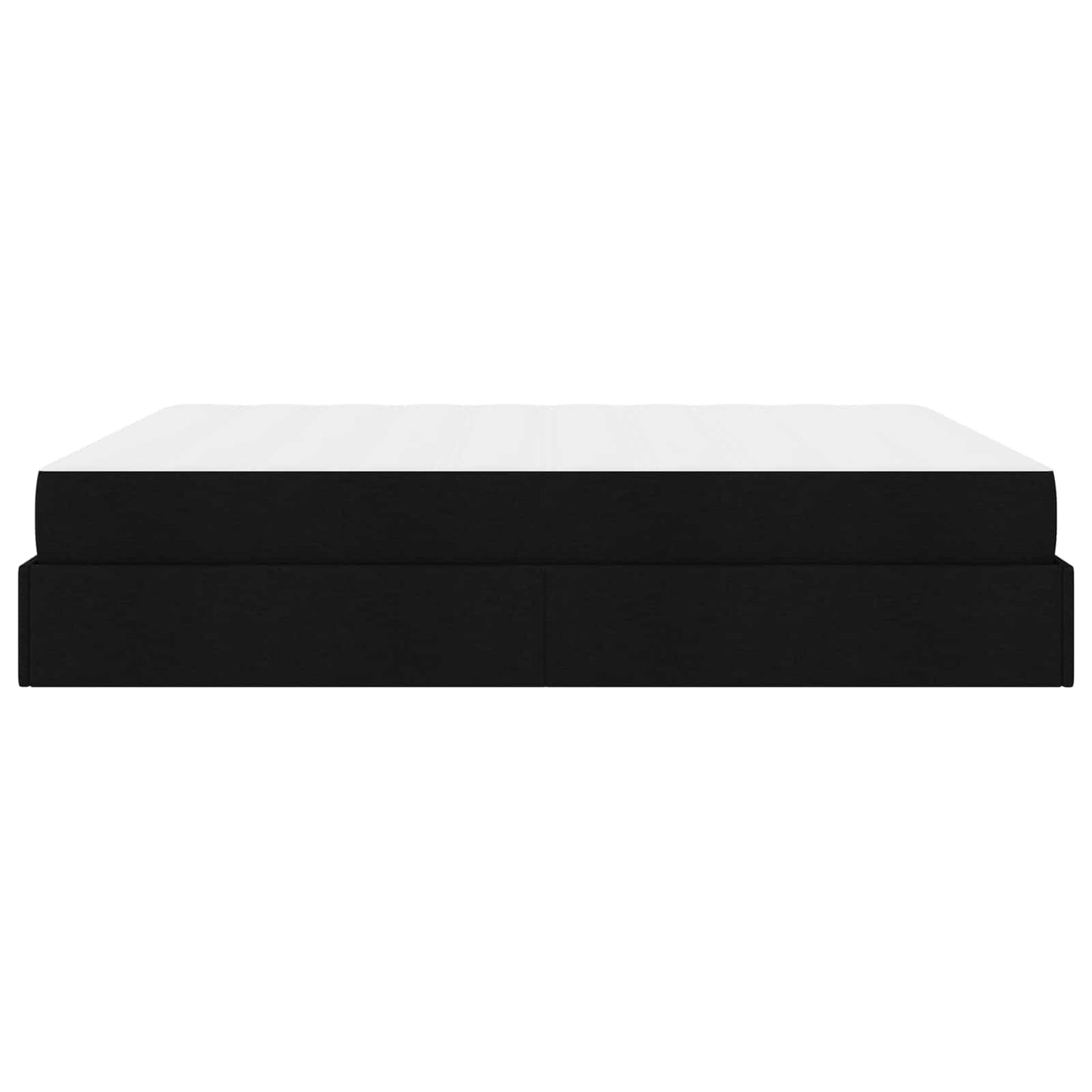 Struttura letto con materasso con materasso 2 pcs Nero Tessuto