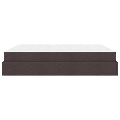 Struttura del letto Marrone scuro 180 x 200 cm Tessuto - homemem39