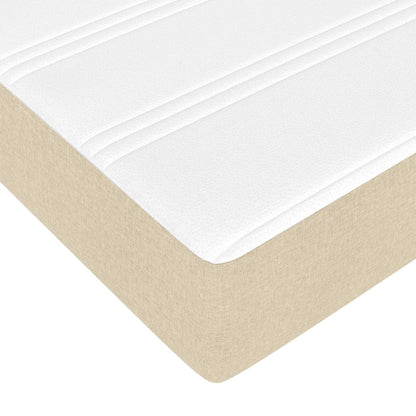Struttura letto con materasso 2 pcs Crema Tessuto | homemem39