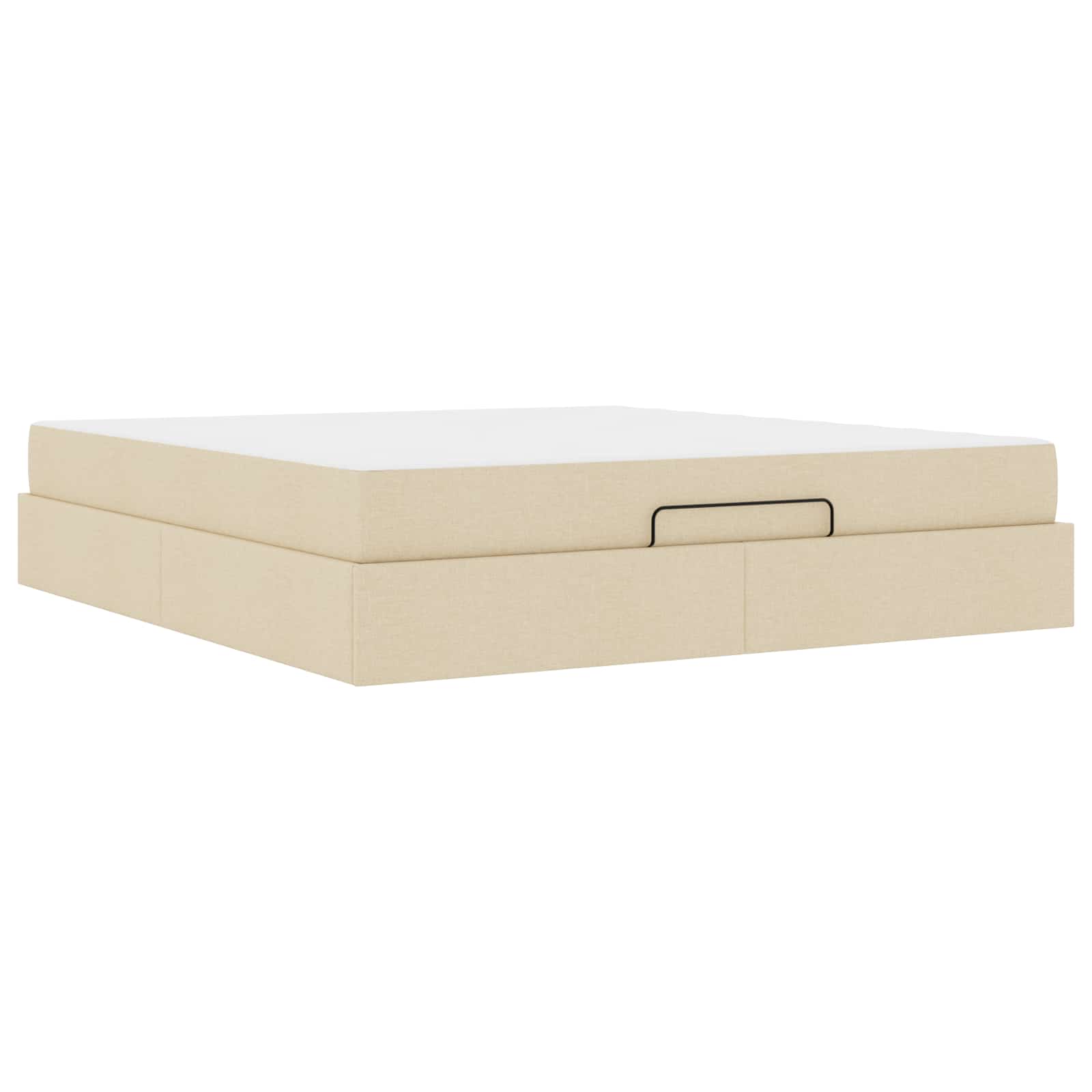 Struttura letto con materasso 2 pcs Crema Tessuto | homemem39