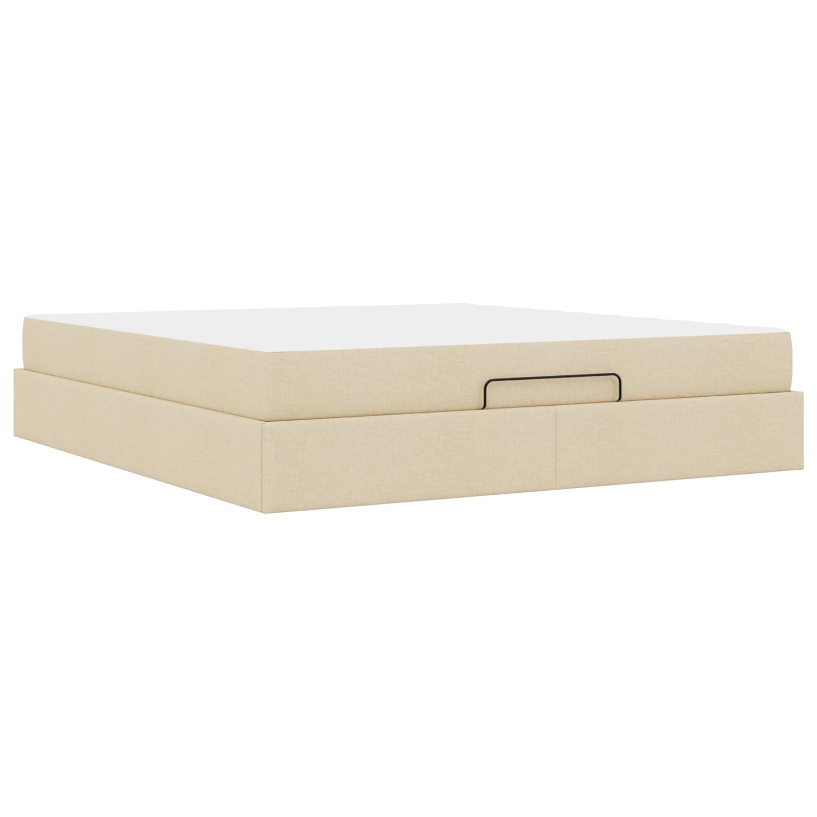 Struttura letto con materasso 2 pcs Crema Tessuto | homemem39