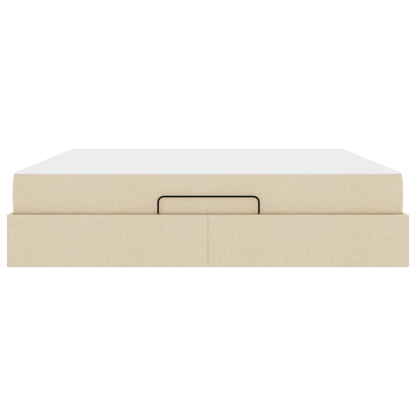 Struttura letto con materasso 2 pcs Crema Tessuto | homemem39