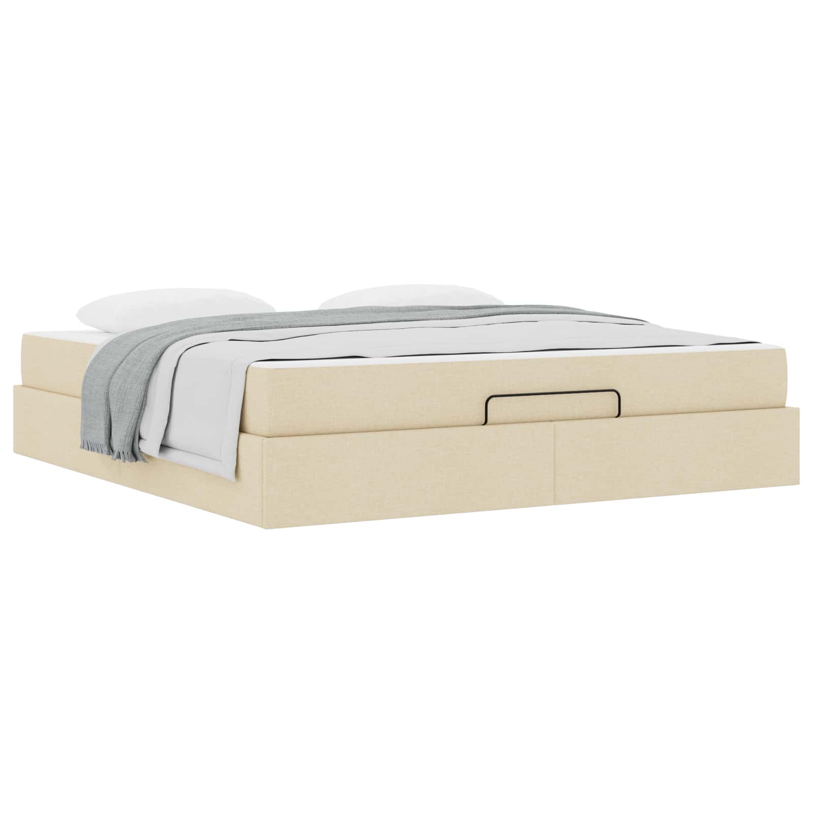 Struttura letto con materasso 2 pcs Crema Tessuto | homemem39