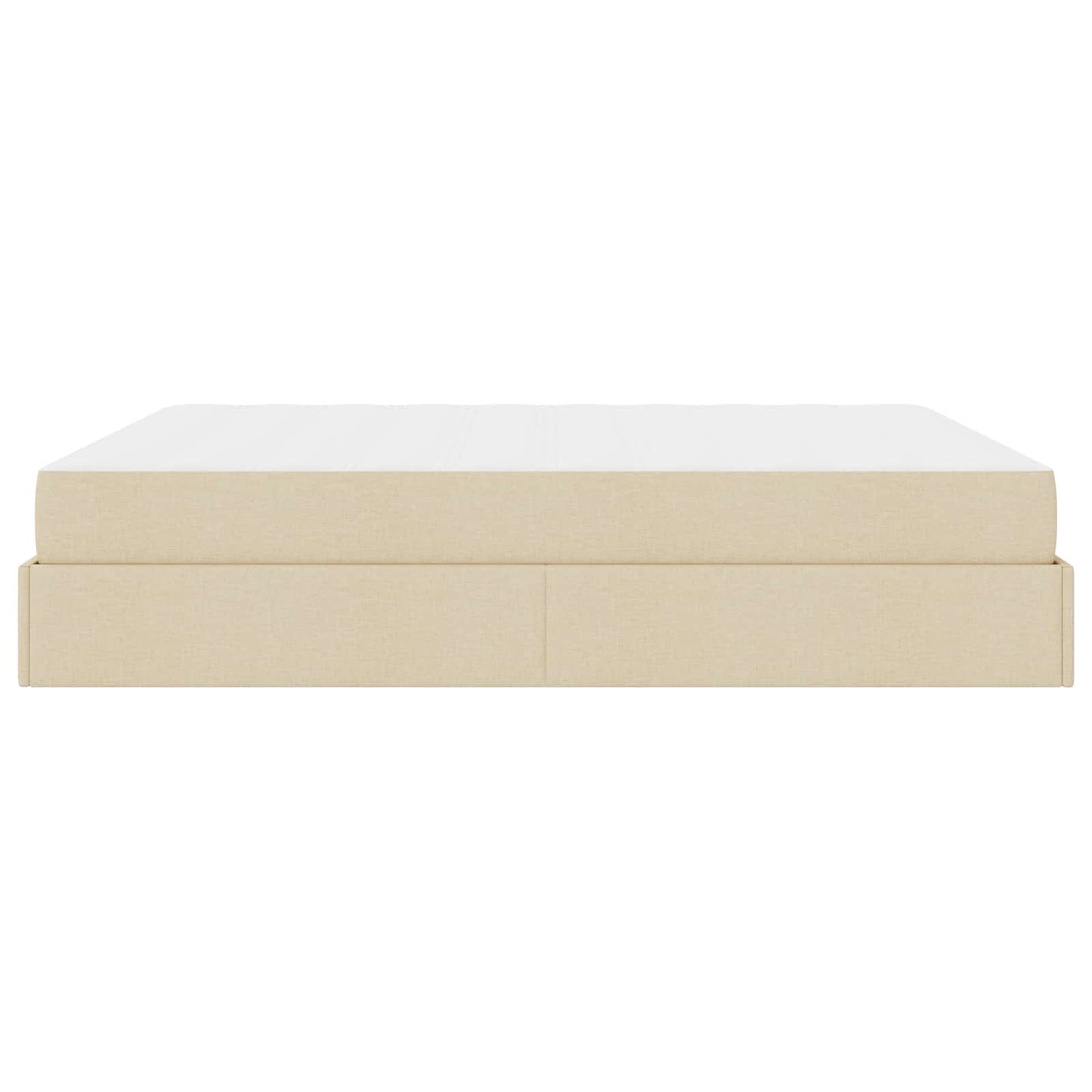 Struttura letto con materasso 2 pcs Crema Tessuto | homemem39