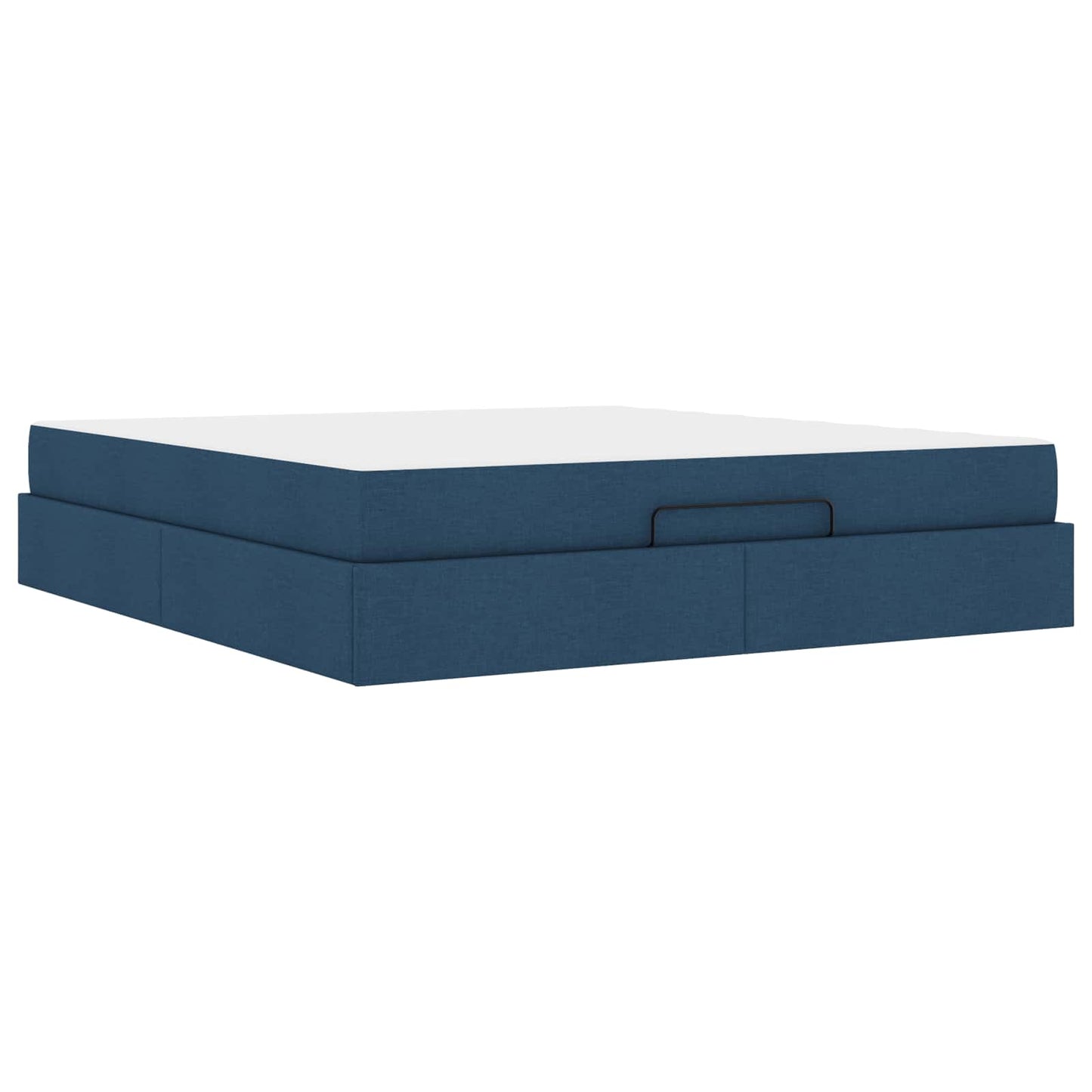 Struttura letto con materasso con materasso 2 pcs Blu Tessuto