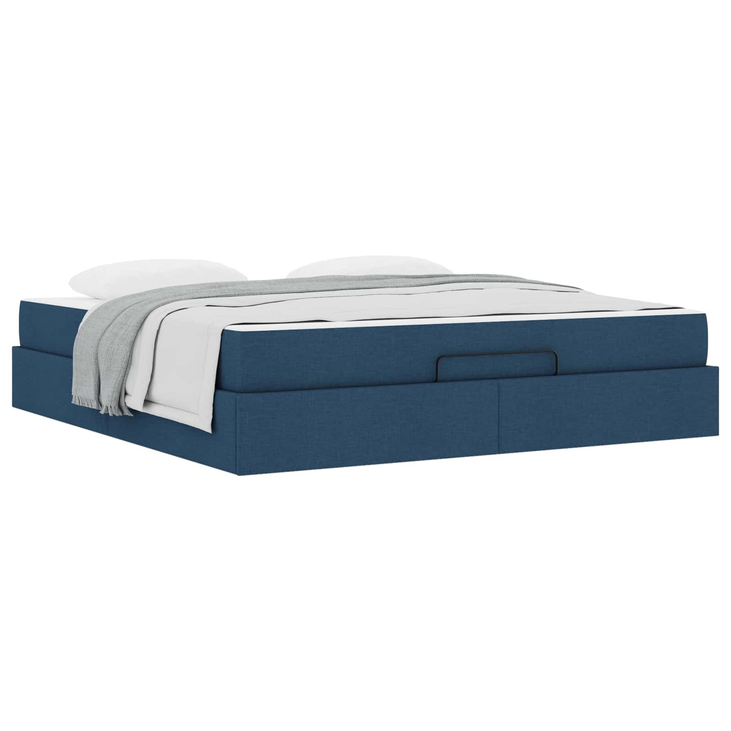 Struttura letto con materasso 2 pcs Blu Tessuto | homemem39