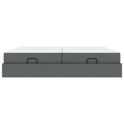 Struttura letto con materasso 2 pcs Grigio Sfumato Tessuto