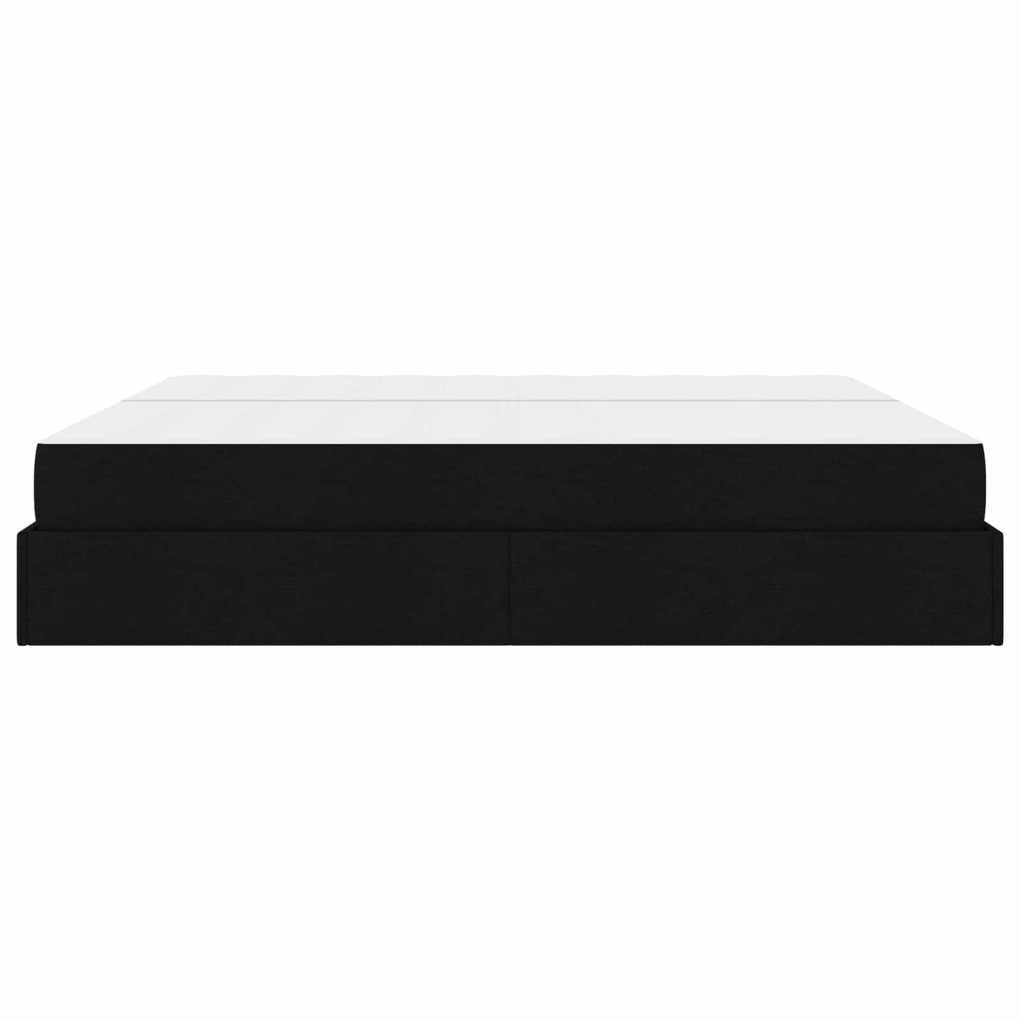Struttura letto con materasso con materasso 2 pcs Nero Tessuto | homemem39