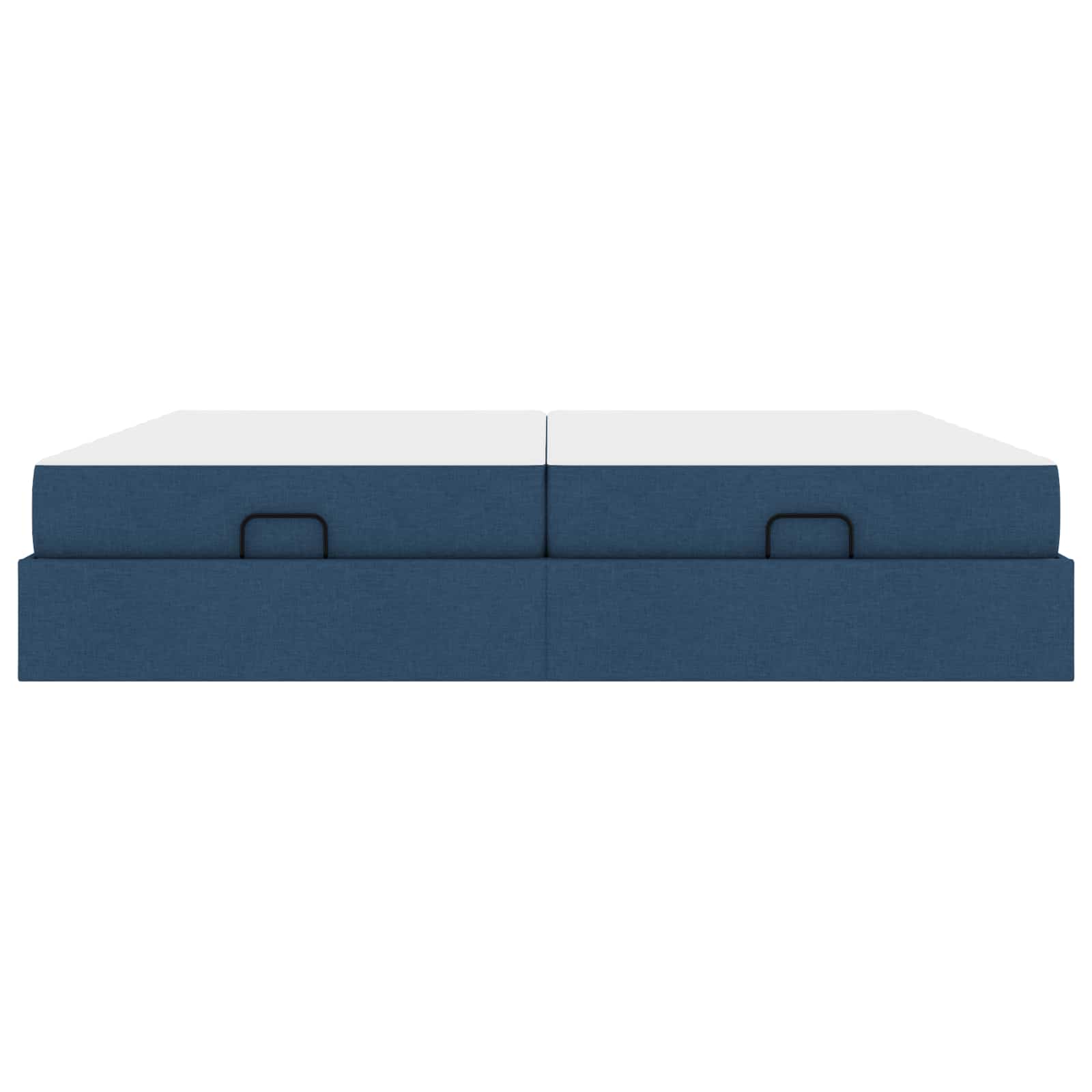 Struttura letto con materasso con materasso 2 pcs Blu Tessuto | homemem39