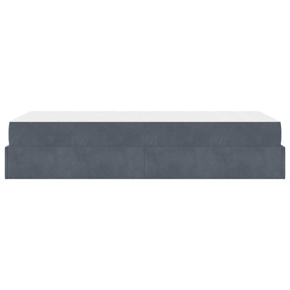 Struttura letto con materasso 2 pcs Grigio Sfumato Velluto | homemem39