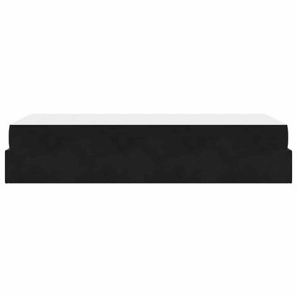 Struttura del letto con materasso Nero 80 x 200 cm Velluto