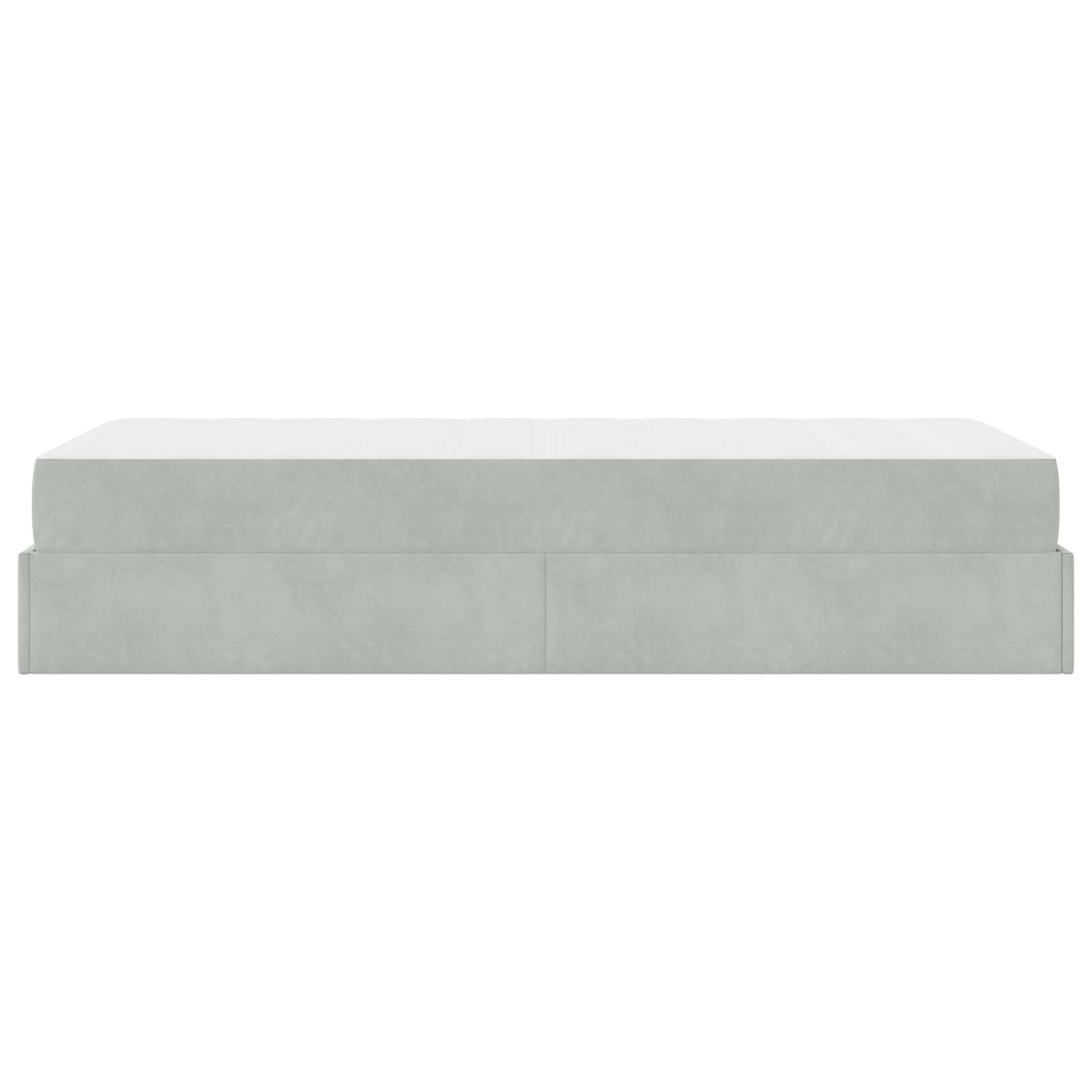 Struttura letto con materasso 2 pcs Grigio chiaro Velluto | homemem39