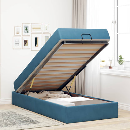 Struttura letto con materasso 2 pcs Blu Velluto | homemem39