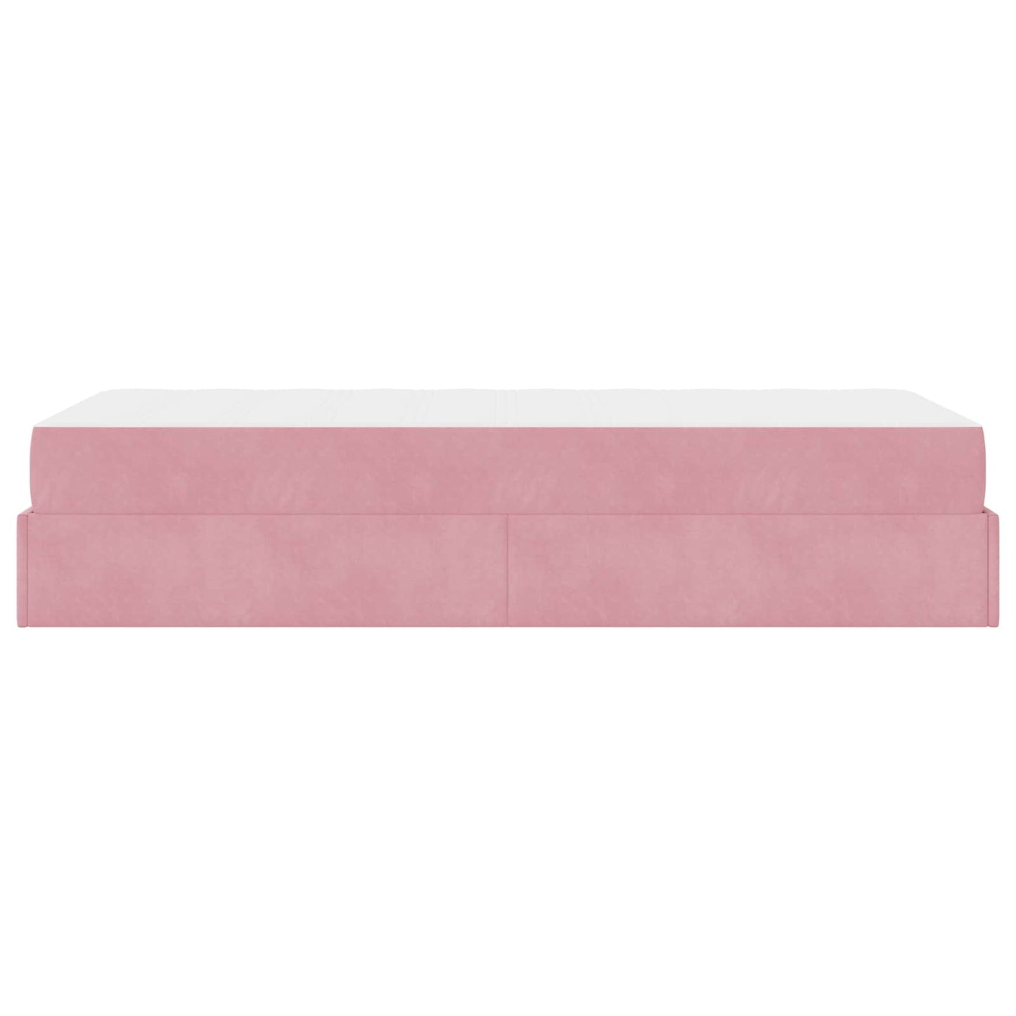 Struttura letto con materasso con materasso 2 pcs Rosa Velluto