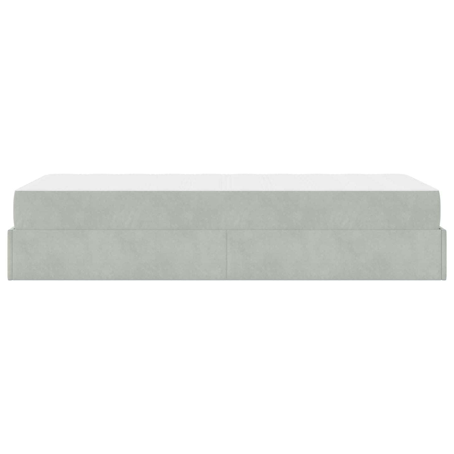 Struttura letto con materasso 2 pcs Grigio chiaro Velluto