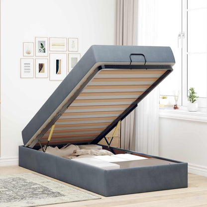 Struttura letto con materasso 2 pcs Grigio Sfumato Velluto | homemem39