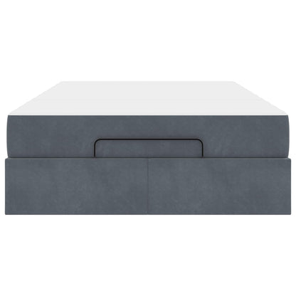 Struttura letto con materasso 2 pcs Grigio Sfumato Velluto