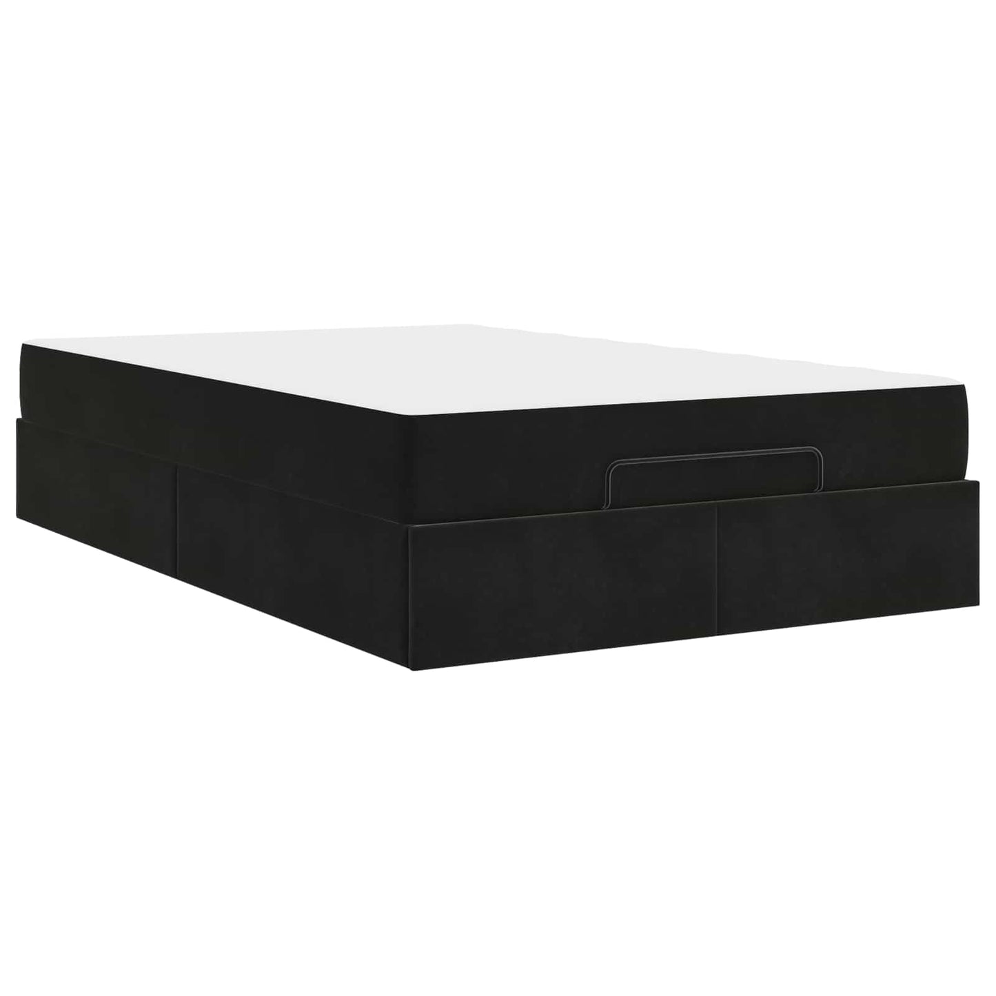 Struttura letto con materasso 2 pcs Nero Velluto | homemem39