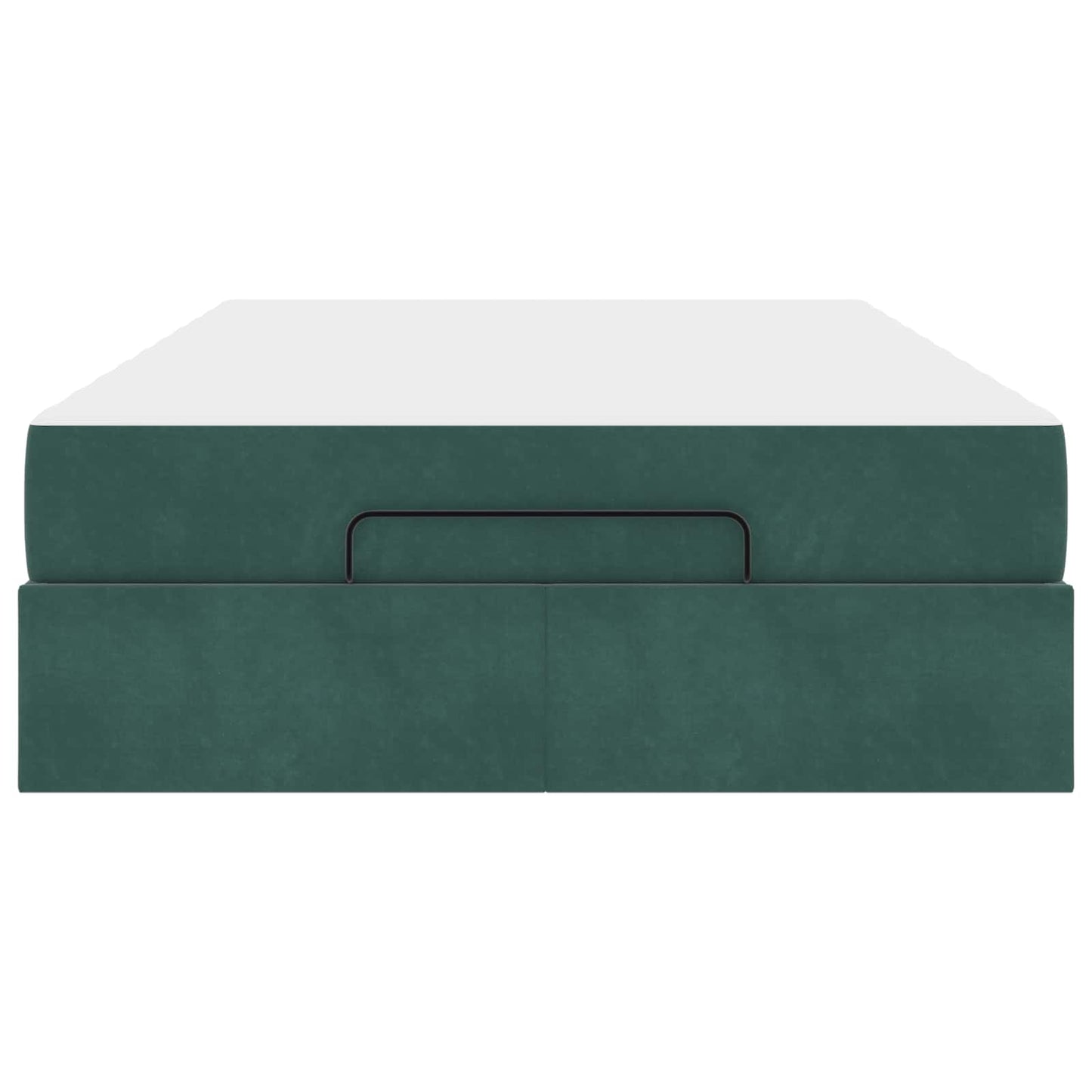 Struttura letto con materasso con materasso 2 pcs Verde Velluto