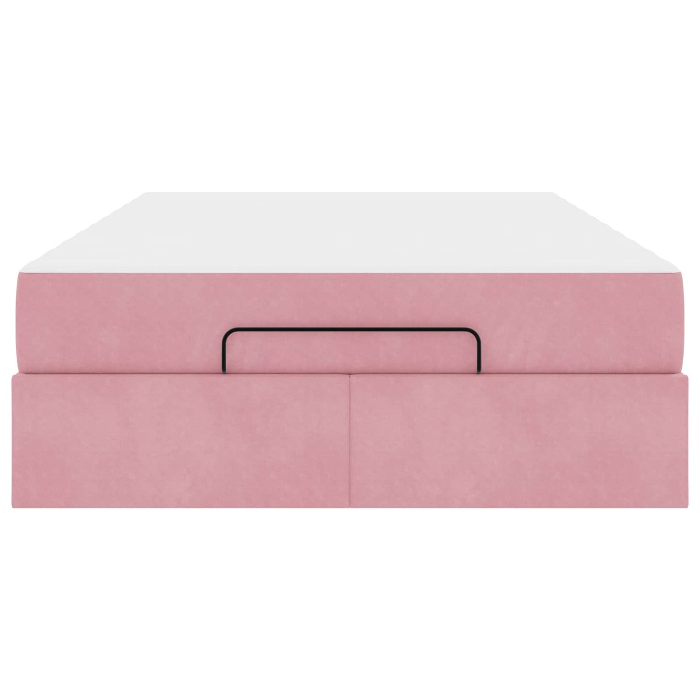 Struttura letto con materasso con materasso 2 pcs Rosa Velluto