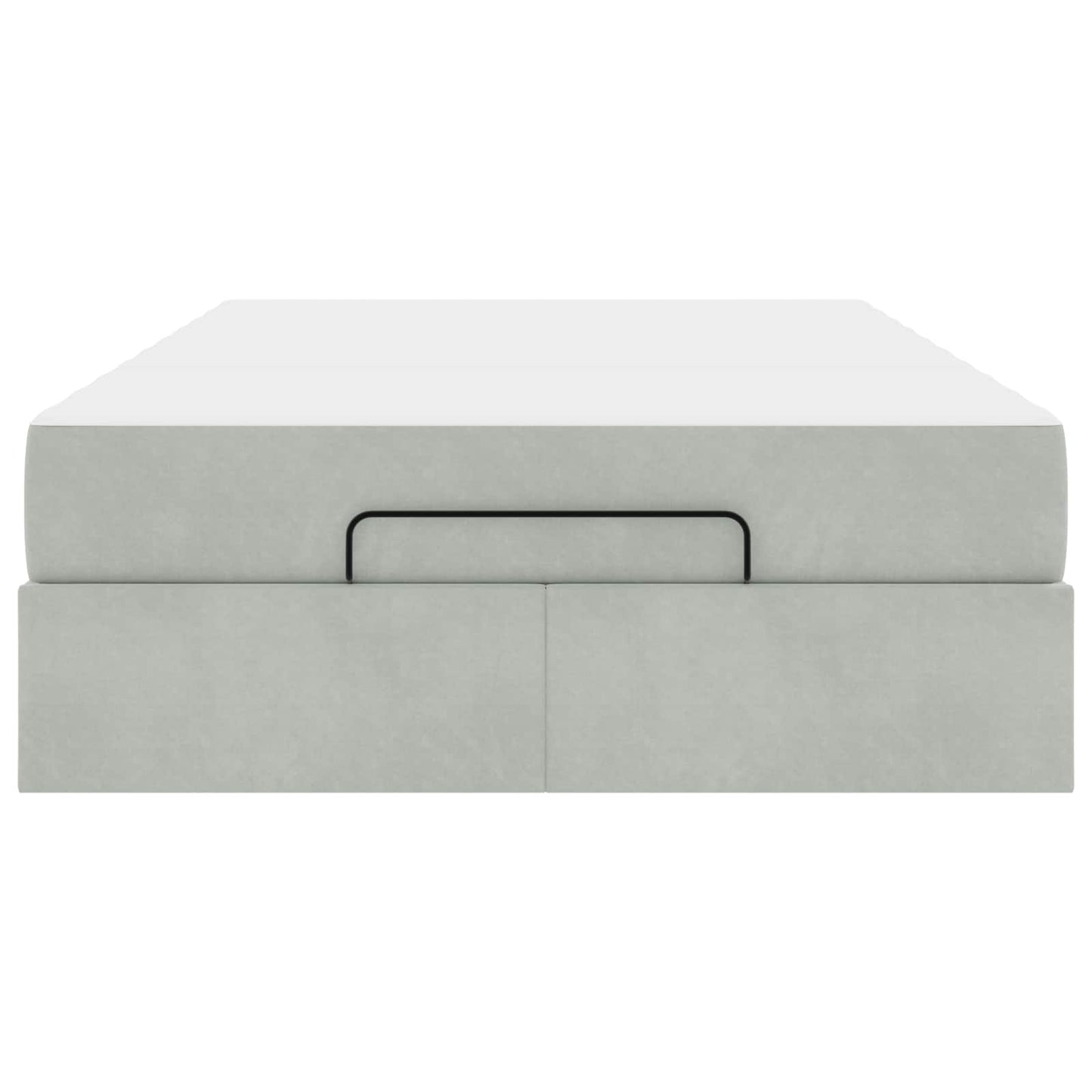 Struttura letto con materasso 2 pcs Grigio chiaro Velluto