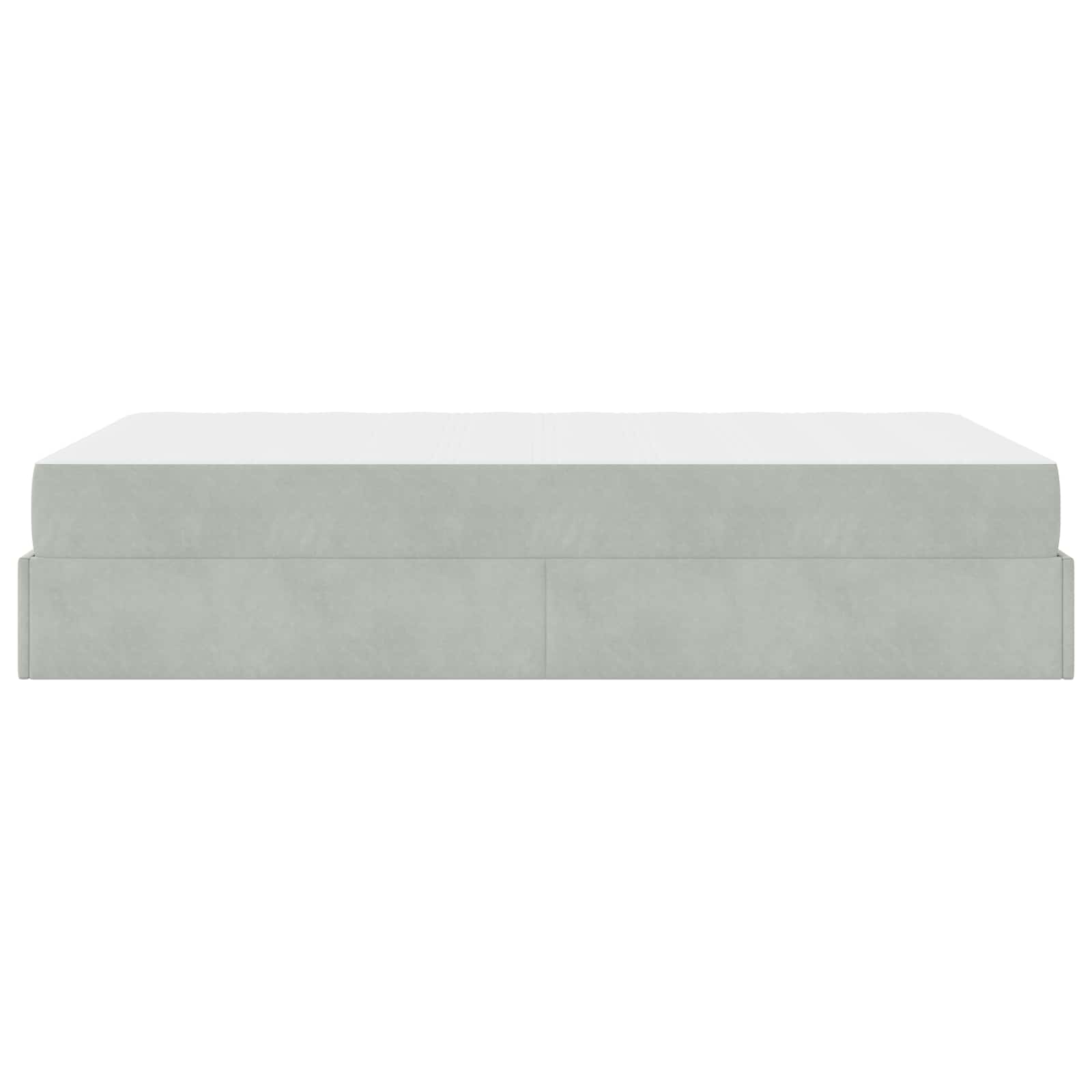 Struttura letto con materasso 2 pcs Grigio chiaro Velluto | homemem39
