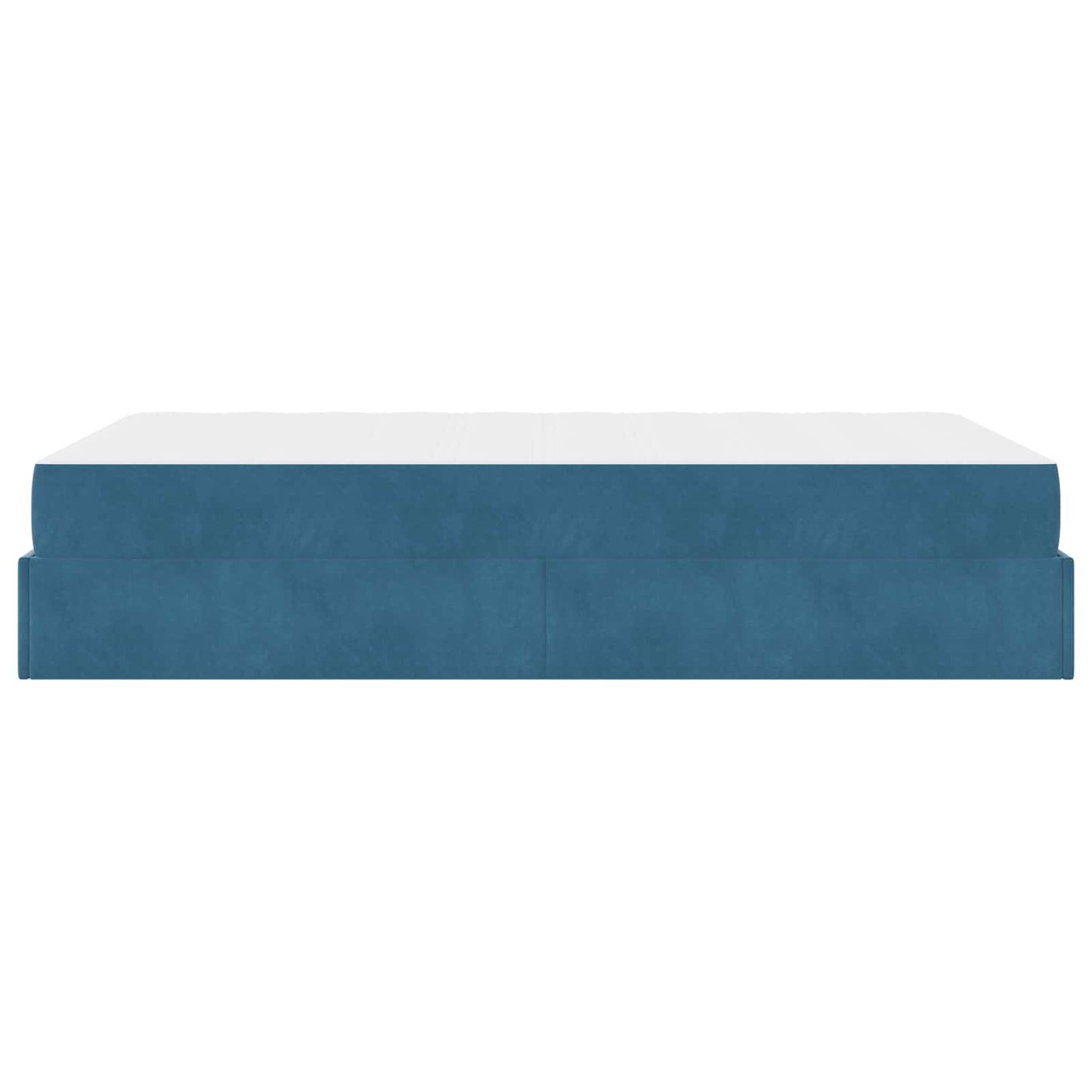 Struttura letto con materasso con materasso 2 pcs Blu Velluto