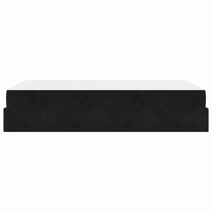 Struttura del letto con materasso Nero 140 x 190 cm Velluto - homemem39