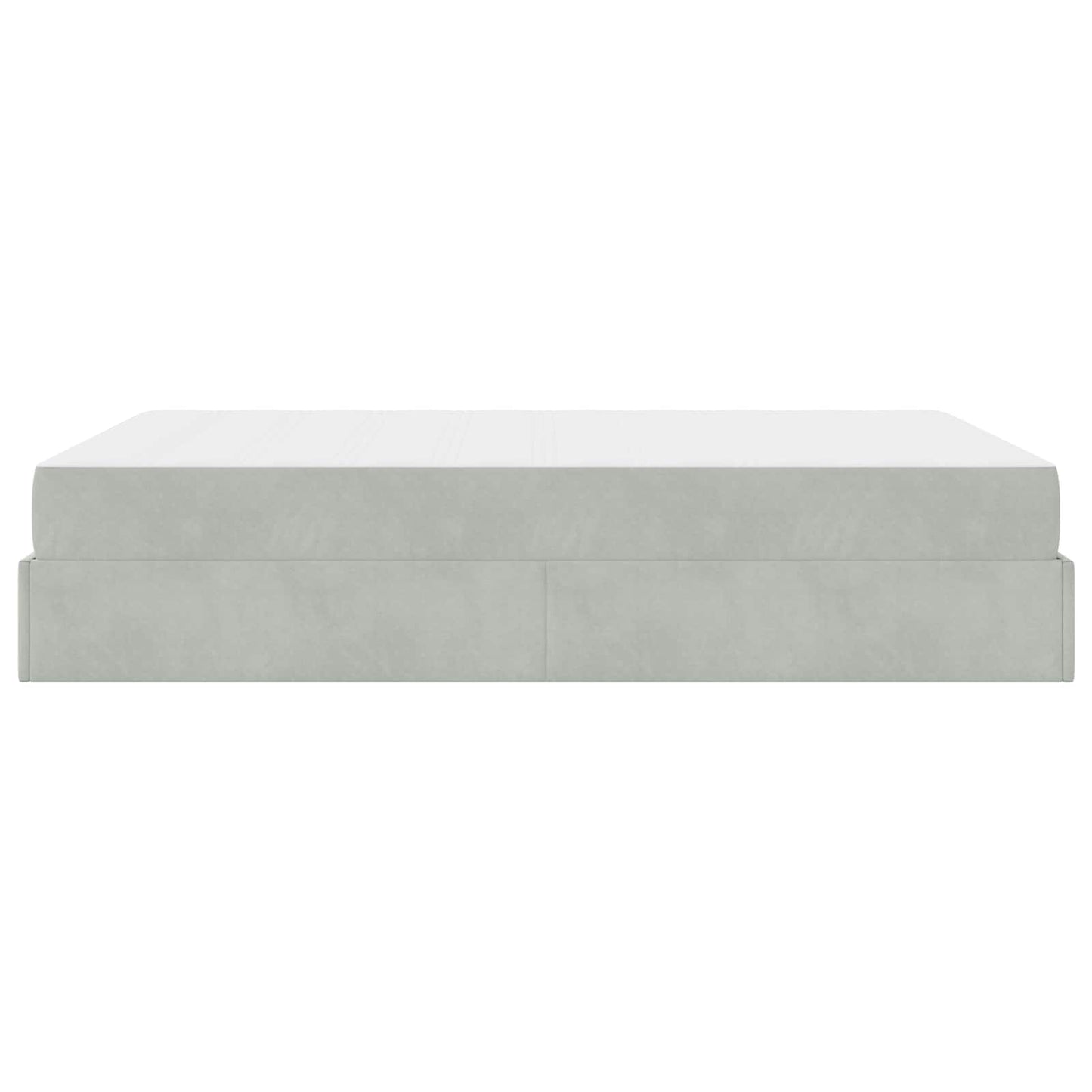 Struttura letto con materasso 2 pcs Grigio chiaro Velluto