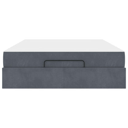 Struttura letto con materasso 2 pcs Grigio Sfumato Velluto