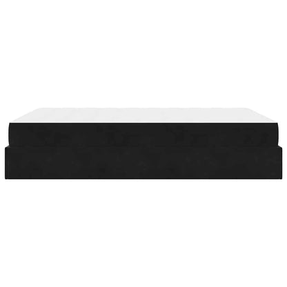 Struttura del letto con materasso Nero 140 x 200 cm Velluto - homemem39