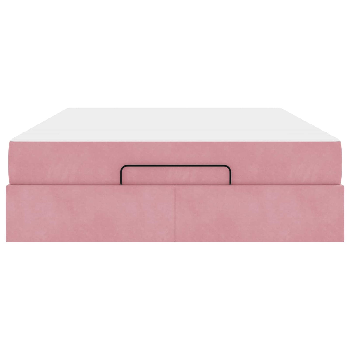 Struttura letto con materasso con materasso 2 pcs Rosa Velluto