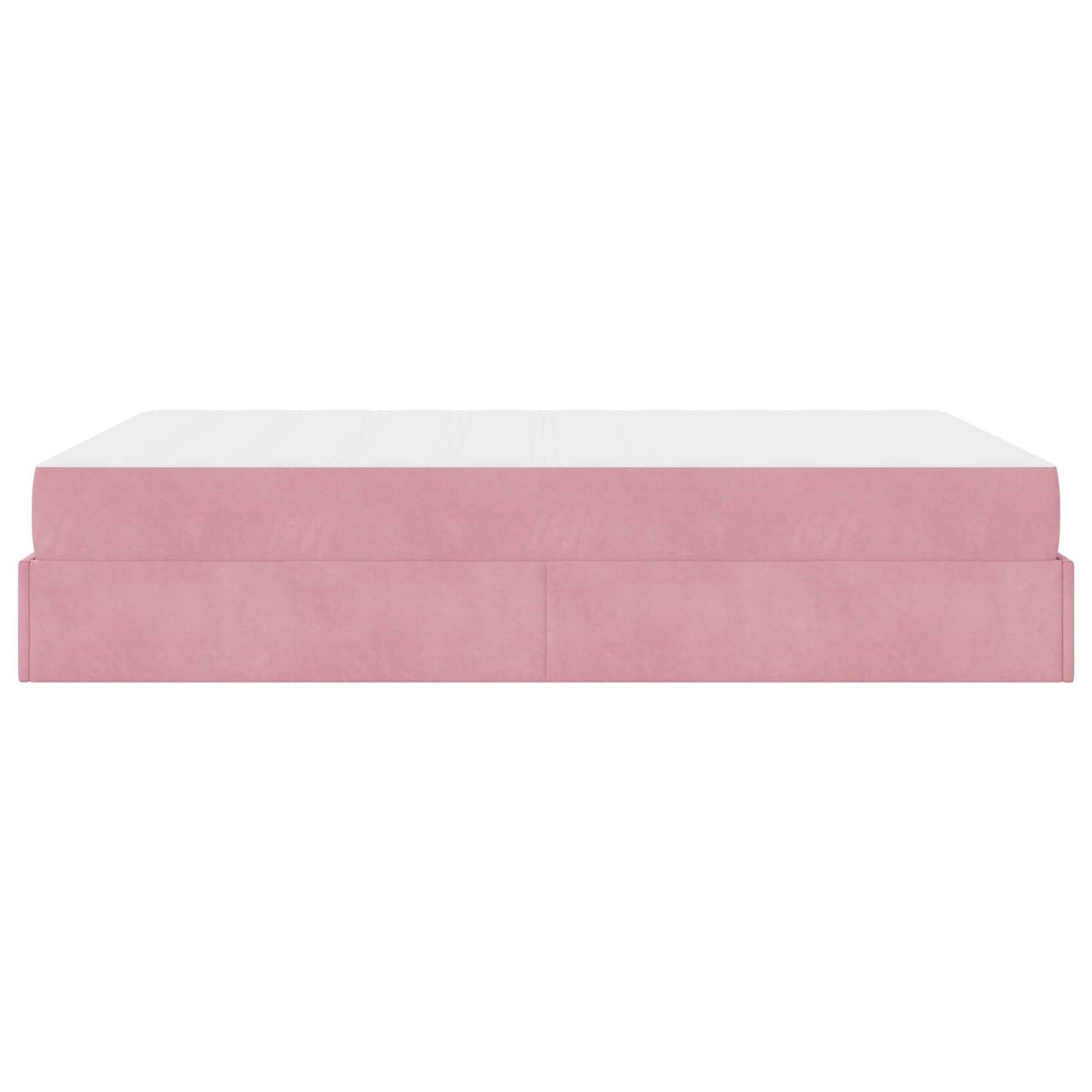 Struttura letto con materasso con materasso 2 pcs Rosa Velluto