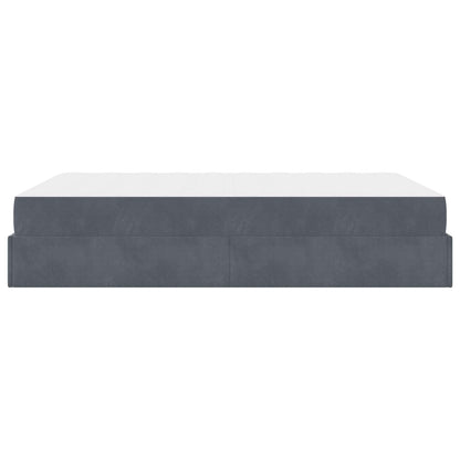 Struttura letto con materasso 2 pcs Grigio Sfumato Velluto | homemem39