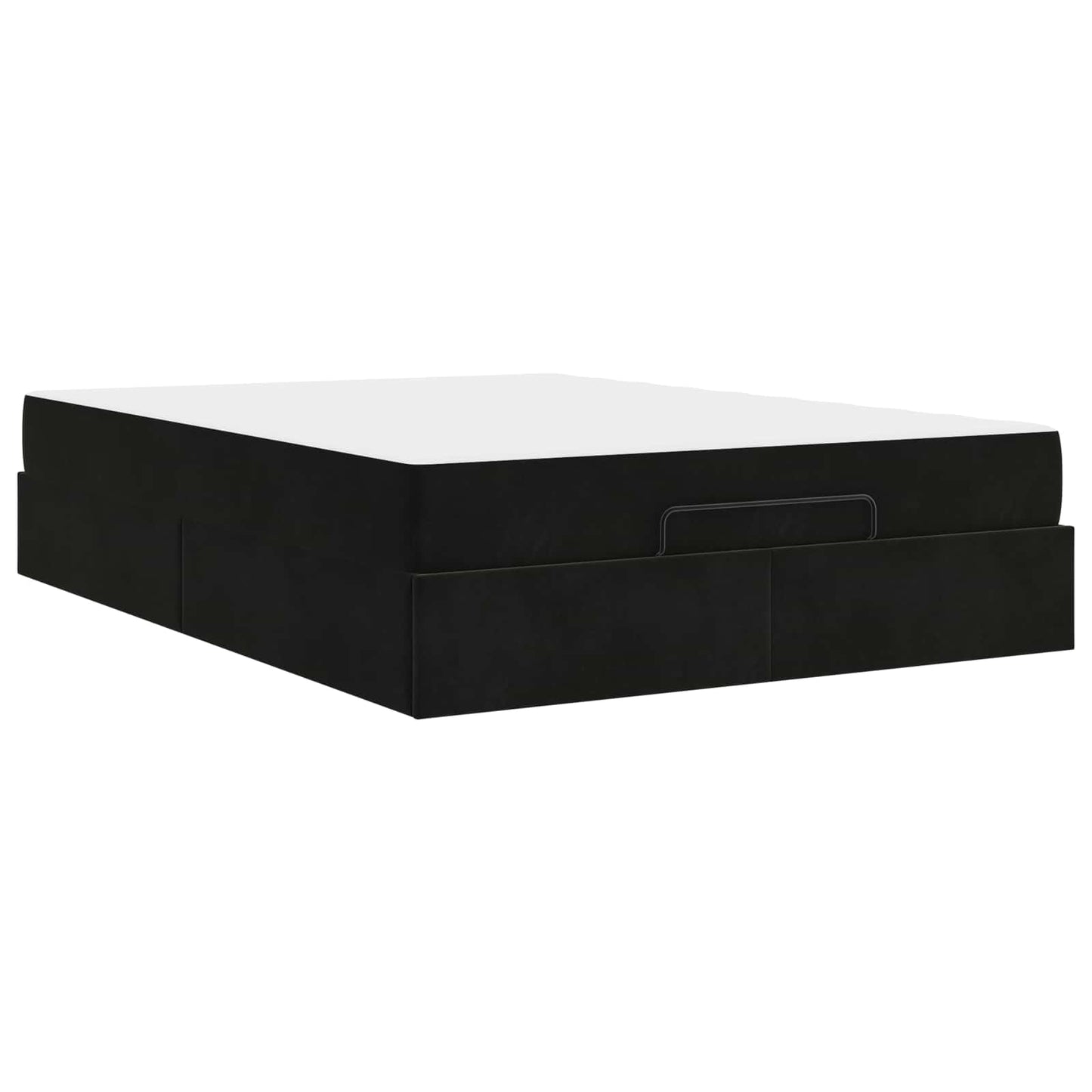 Struttura letto con materasso 2 pcs Nero Velluto | homemem39