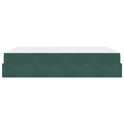 Struttura del letto Verde scuro 160 x 200 cm Velluto