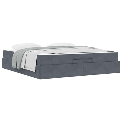 Struttura letto con materasso 2 pcs Grigio Sfumato Velluto