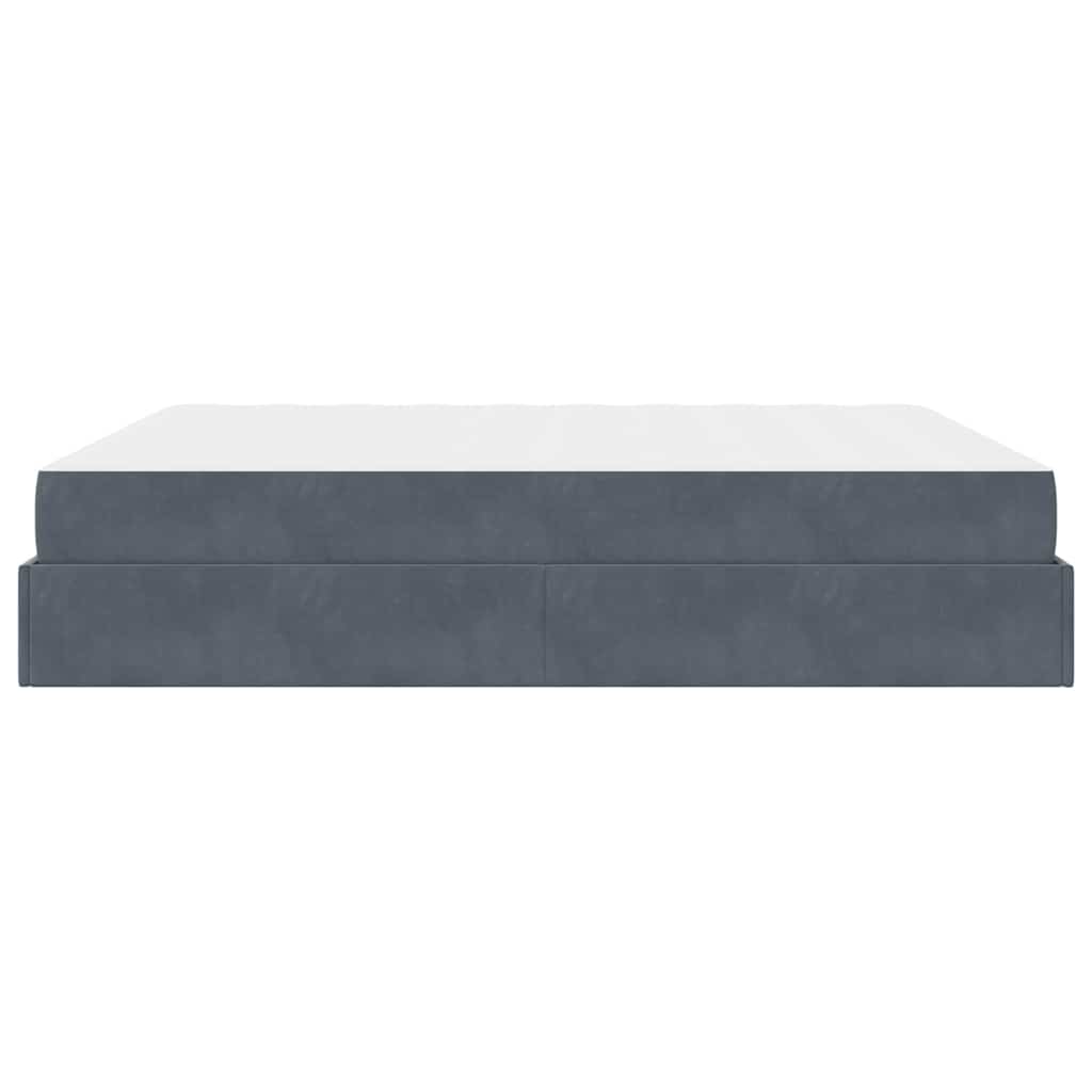 Struttura letto con materasso 2 pcs Grigio Sfumato Velluto