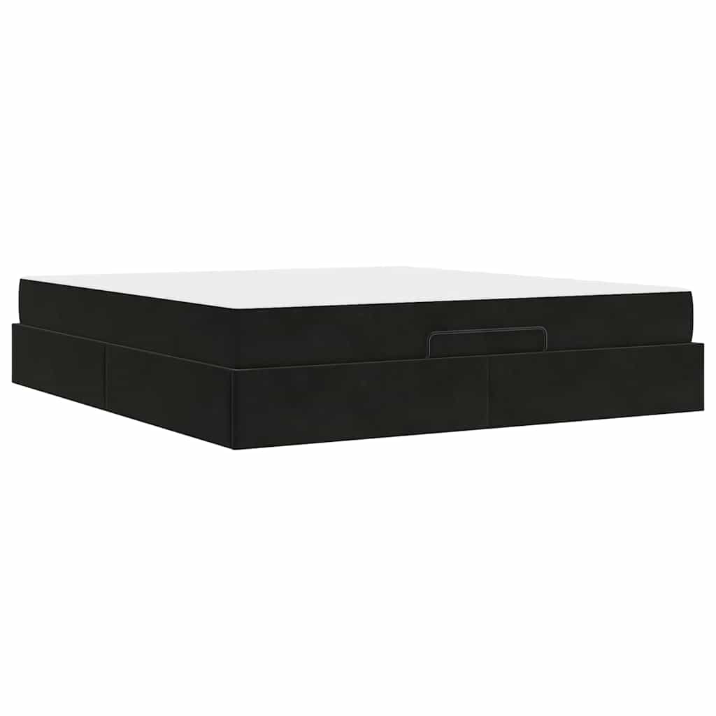 Struttura del letto Nero 180 x 200 cm Velluto - homemem39