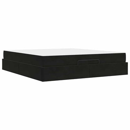 Struttura del letto Nero 180 x 200 cm Velluto - homemem39