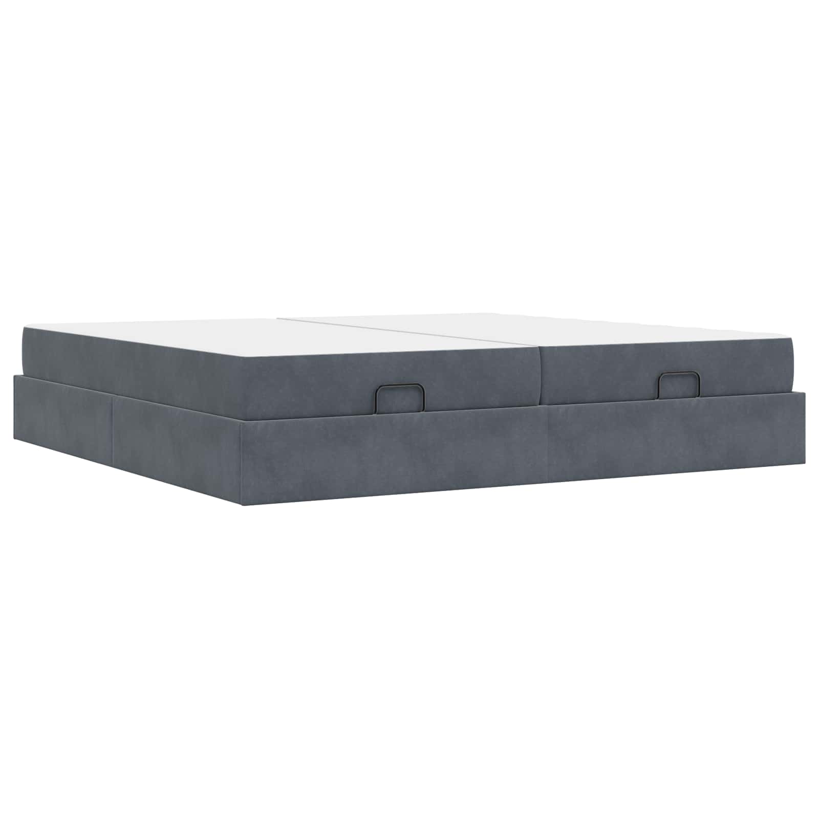 Struttura letto con materasso 2 pcs Grigio Sfumato Velluto | homemem39
