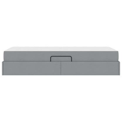 Letto con contenitore e materasso Grigio chiaro 90 x 190 cm | homemem39