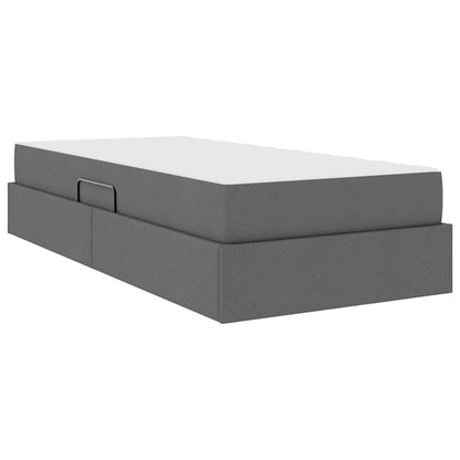 Letto con contenitore e materasso Grigio scuro 90 x 190 cm | homemem39