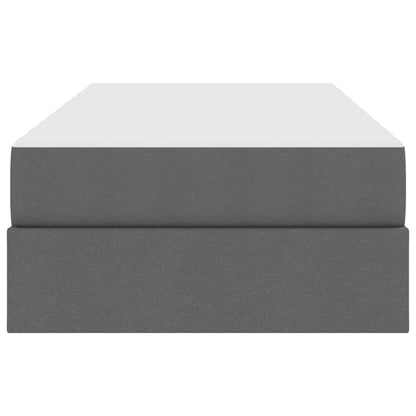 Letto con contenitore e materasso Grigio scuro 90 x 190 cm | homemem39