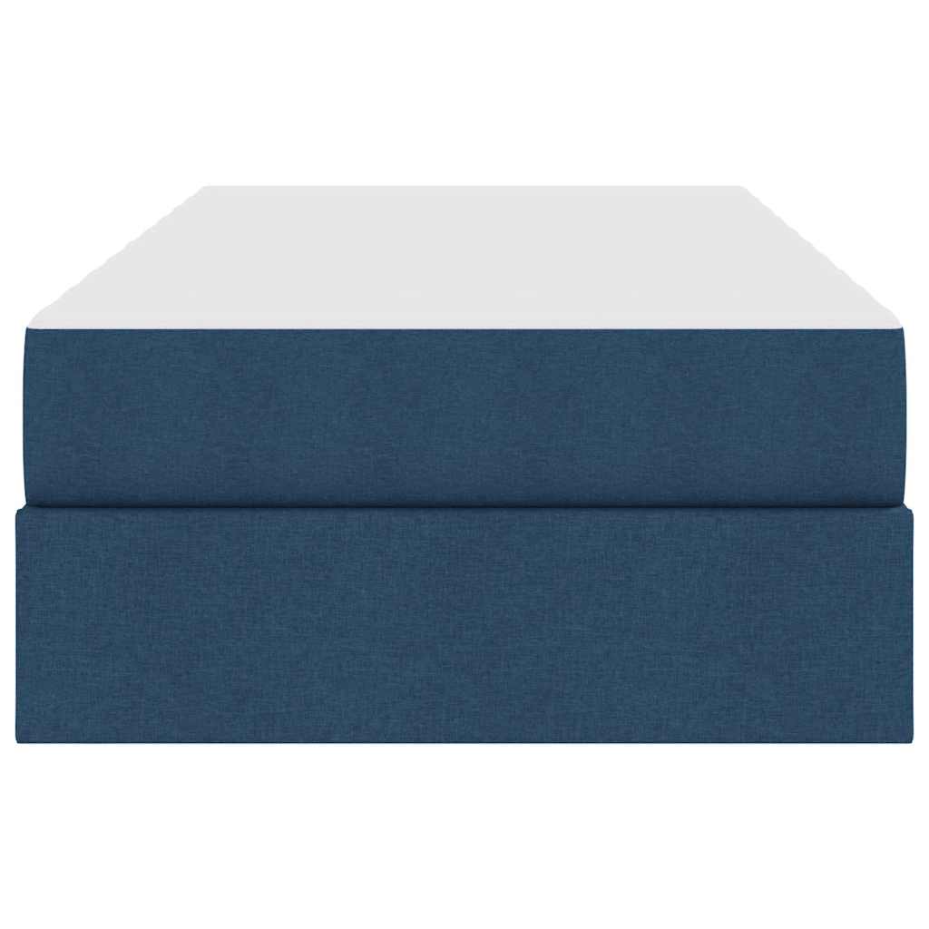 Letto con contenitore e materasso Blu 90 x 190 cm Poliestere | homemem39