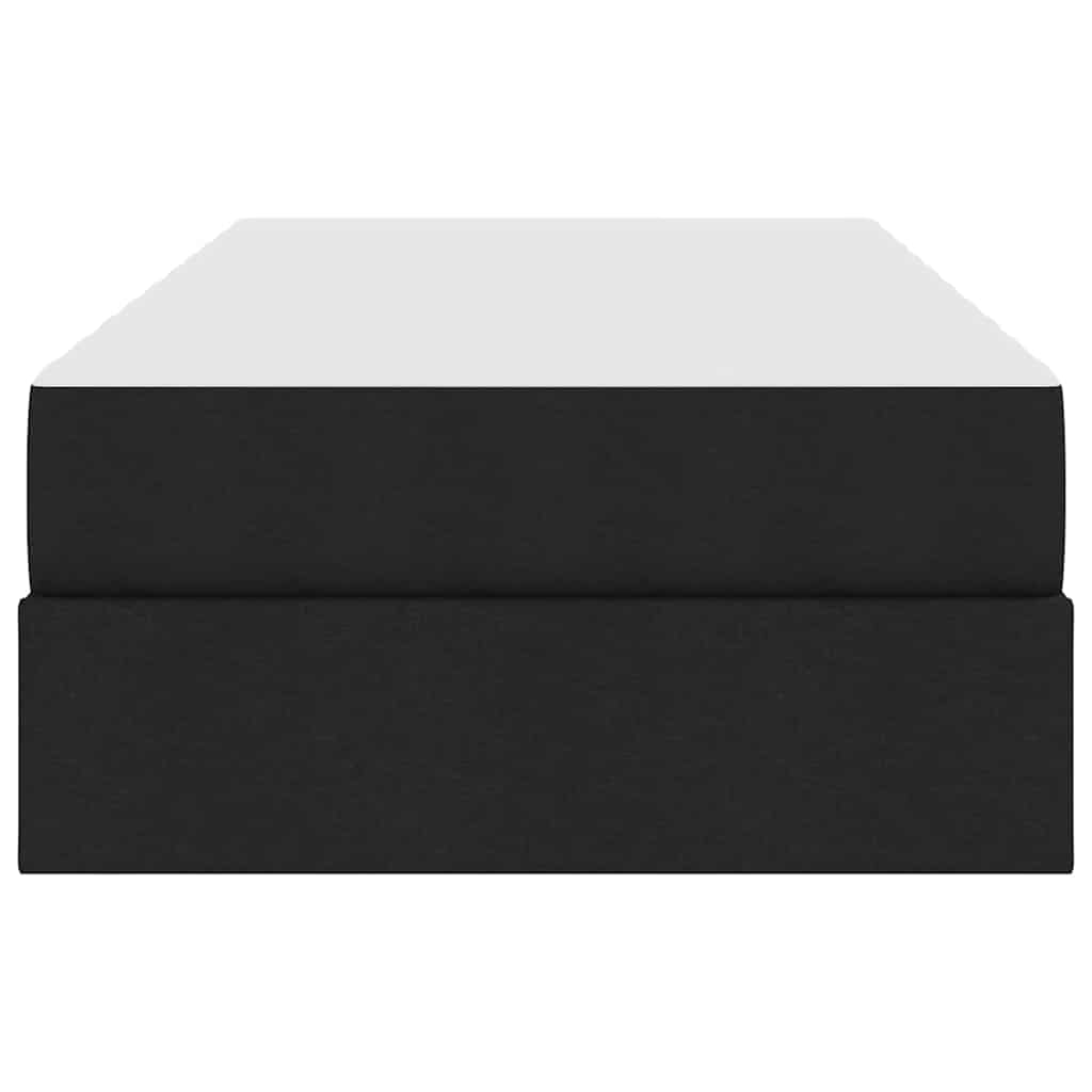 Letto con contenitore e materasso Nero 90 x 200 cm Poliestere | homemem39